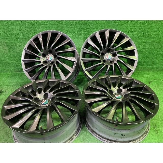 純正 ジュリエッタ ホイール アルミ ガンメタ 18インチ 7.5J 5穴 4本