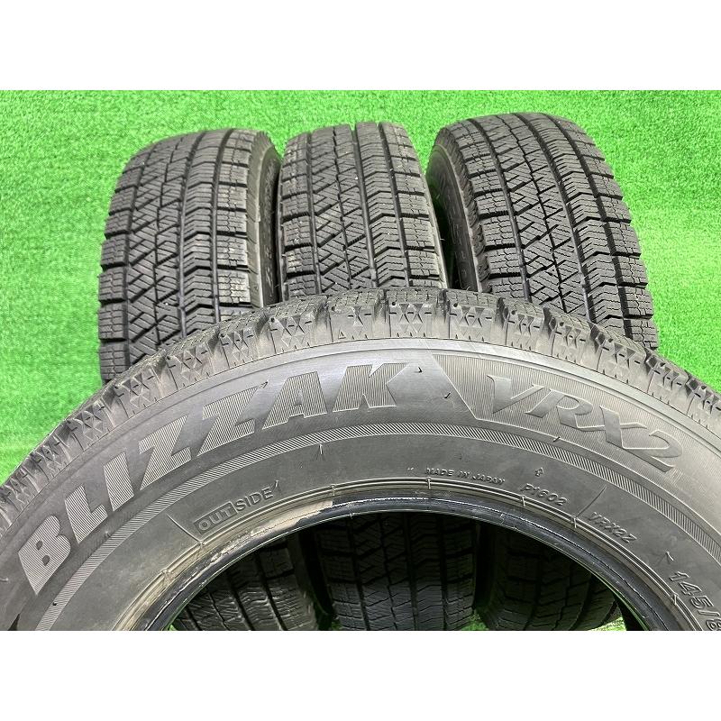 145/80r13　2019年 34週製造　ブリジストン　vrx2 4本 セット BRIDGESTONE スタッドレス ブリヂストン ブリザックVRX2 145/80R13 4本