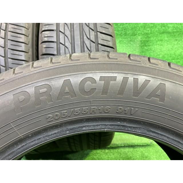 YELLOWHAT サマー イエローハット プラクティバBP01 205/55R16 4本 5ミリ 2022年 YELLOWHAT サマー イエローハット プラクティバBP01 205/55R16 4本 5