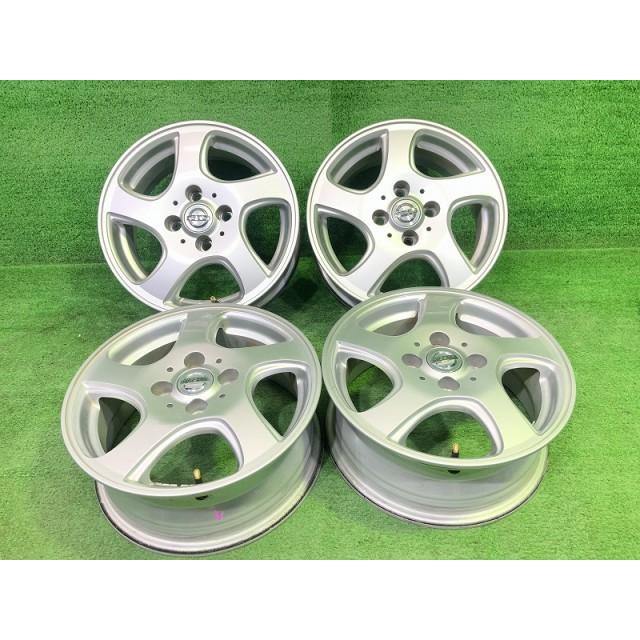 日産、マーチ純正ホイール NISSAN (日産) MARCH (マーチ) 純正 14×5J(+45)PCD100-4H シルバー