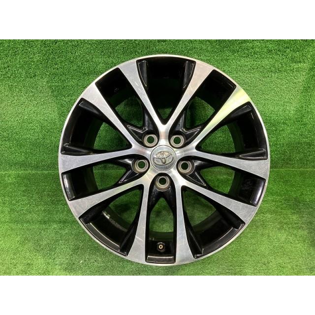 トヨタ TOYOTA 純正 エスティマ  ACR55W ホイール アルミ ブラックポリッシュ 18インチ 7J 5穴 4本 114.3 +51 トヨタ（TOYOTA） 純正 エスティマ ACR55W ホイール アルミ ブラック