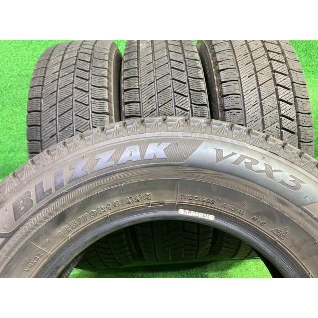 BRIDGESTONE スタッドレス ブリヂストン ブリザック VRX3 185/70R14 4本 2本5ミリ 2本6ミリ BRIDGESTONE スタッドレス ブリヂストン ブリザック VRX3 185/70R14 4
