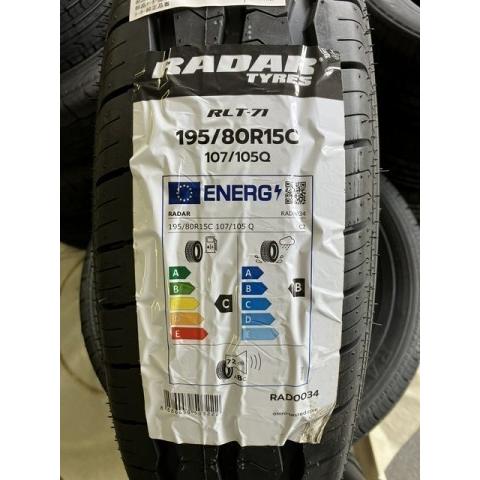 radar サマー レーダー RLT71 195/80R15 107/105Q 4本 8ミリ : 鈴木