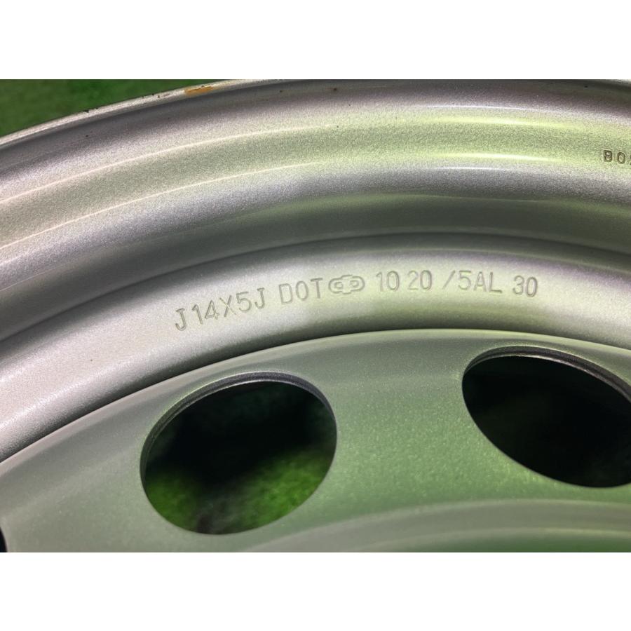 トヨタ TOYOTA 純正 サクシード  NCP165V ホイール スチール シルバー 14インチ 5J 4穴 4本 100 トヨタ（TOYOTA） 純正 サクシード 2本 ホイール スチール シルバー 14