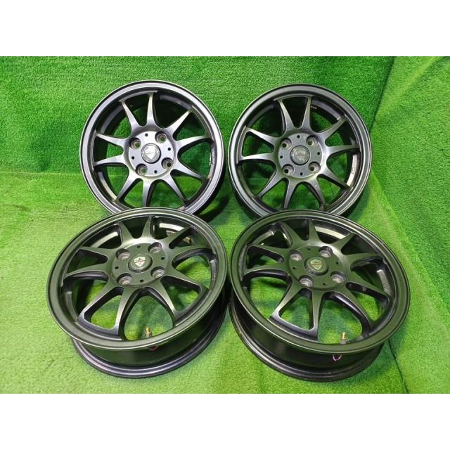 エステローザ 軽自動車 ホイール アルミ ガンメタ 14インチ 4.5J 4穴 4 