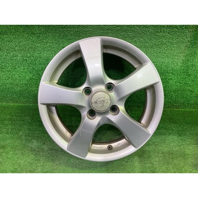 グラス 軽自動車 ホイール アルミ シルバー 14インチ 4.5J 4穴 4本 100 