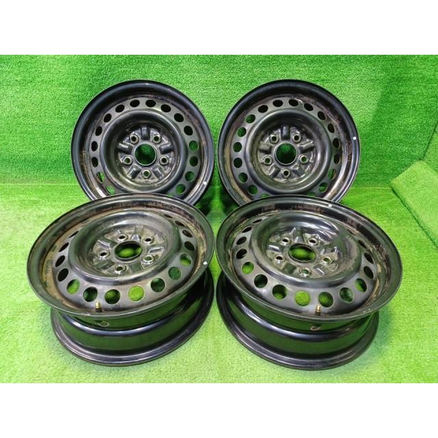 トヨタ TOYOTA 純正 マーク2  JZX105 ホイール スチール クロ 15インチ 6J 5穴 4本 114.3 トヨタ（TOYOTA） 純正 マーク2 JZX105 ホイール スチール クロ 15