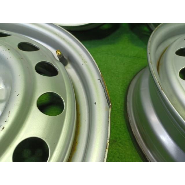 三菱 MITSUBISHI 純正 パジェロミニ  H56A ホイール スチール シルバー 15インチ 5J 5穴 4本 114.3 MR151397 三菱（MITSUBISHI） 純正 パジェロミニ H56A ホイール スチール