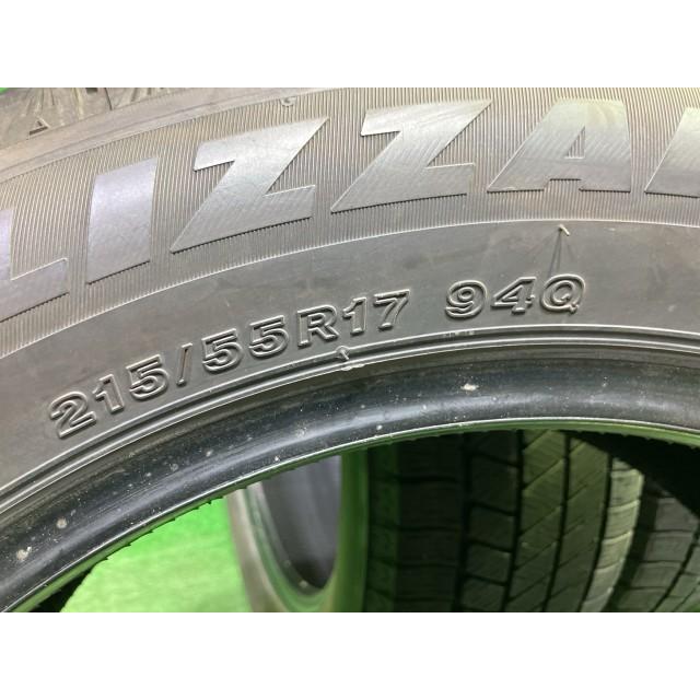 BRIDGESTONE スタッドレス ブリヂストン ブリザックVRX3 215/55R17 4本 8ミリ 2021年_4