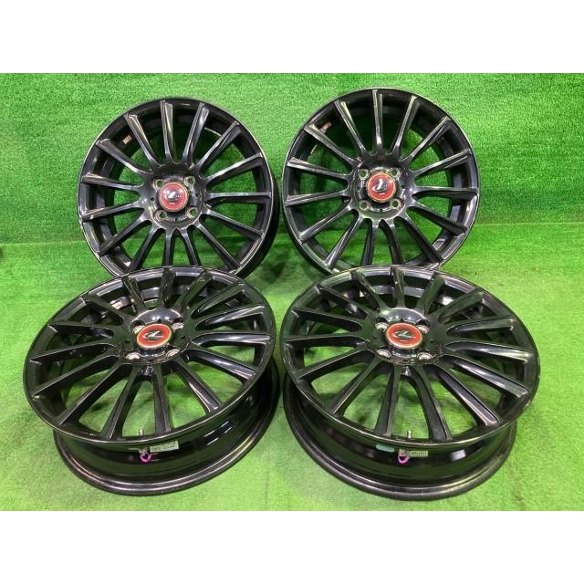 レオニス 軽自動車 ホイール アルミ クロ 16インチ 5J 4穴 4本 100 +45