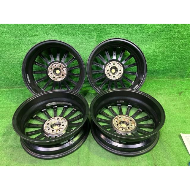 レオニス　16インチ　5J PCD100 4穴　軽自動車 レオニス 軽自動車 ホイール アルミ クロ 16インチ 5J 4穴 4本 100 +45