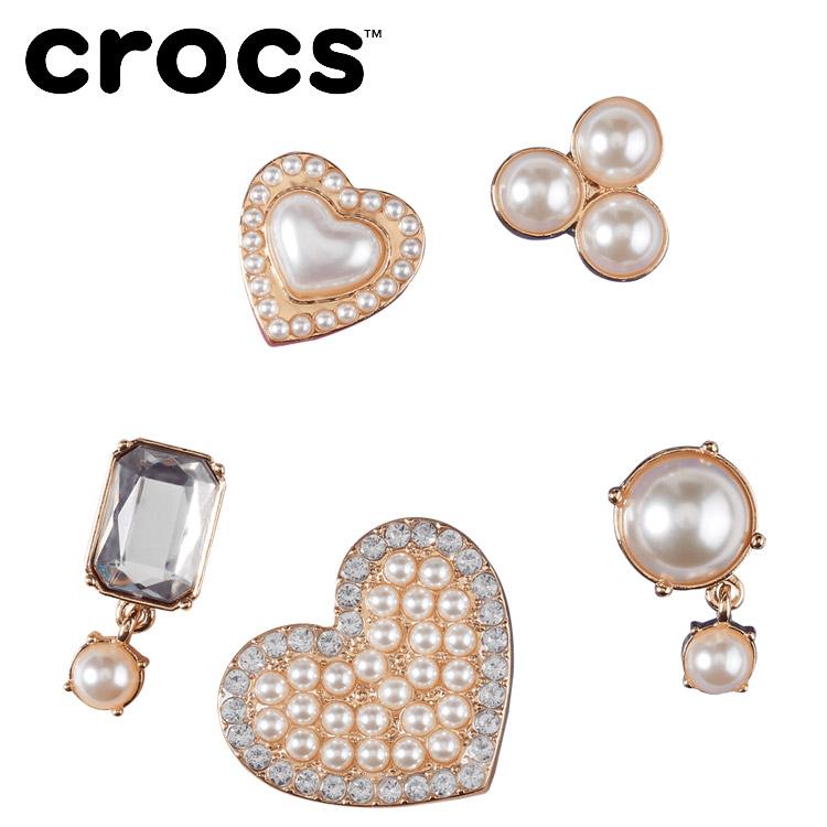 crocs（クロックス） ジビッツ Pearly Gates 5 Pack 10013257 : Szone