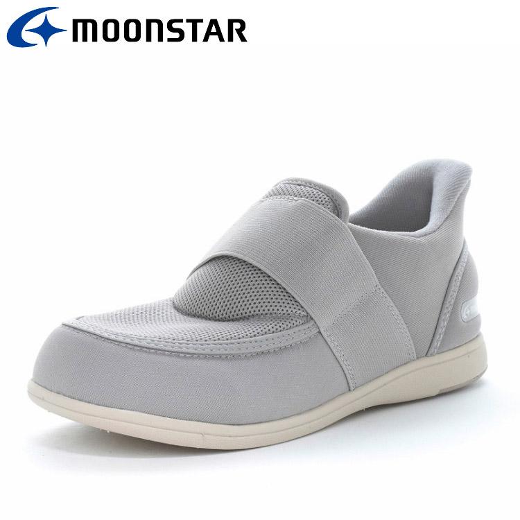 ムーンスター PASTEL 411 グレイ 11412147 メンズ レディース 介護シューズ | MoonStar