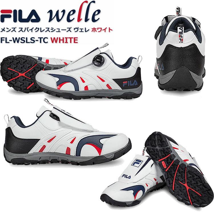 【ポイント10倍】 FILA フィラ ゴルフ メンズ スパイクレスシューズ welle ヴェレ WSLS-TC FILA フィラ メンズ スパイクレスシューズ ヴェレ WSLS