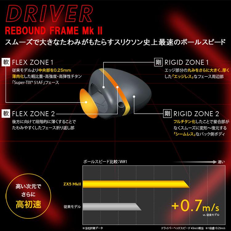 ダンロップ スリクソン ZX5 Mk-II ドライバー Diamana ZX-II 50 カーボン 2023モデル｜szone｜07