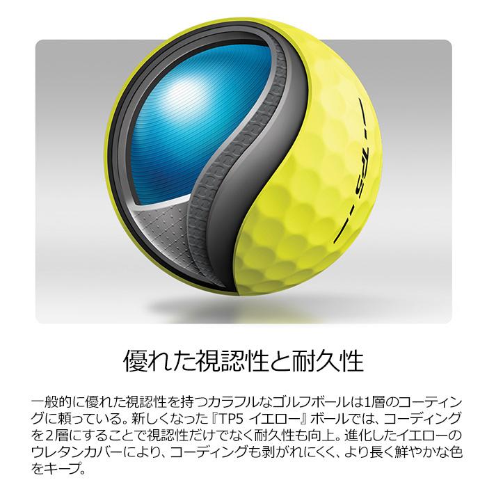 テーラーメイド ゴルフ New TP5 ゴルフボール １ダース (12p) 2024モデル｜szone｜05
