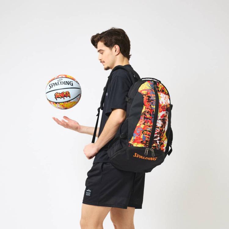 スポルディング BASKETBALL ケイジャー グラフィティ オレンジ×レッド 40-007GOR | SPALDING | 02