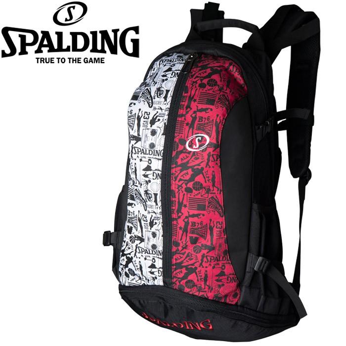 スポルディング ケイジャー グラフィティレッド バックパック 40-007GR | SPALDING