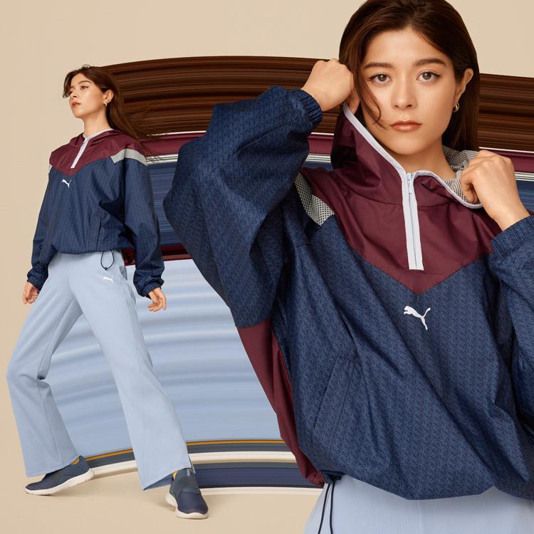 PUMA プーマ MOTION ハーフジップ AOP フーディー 677700-22