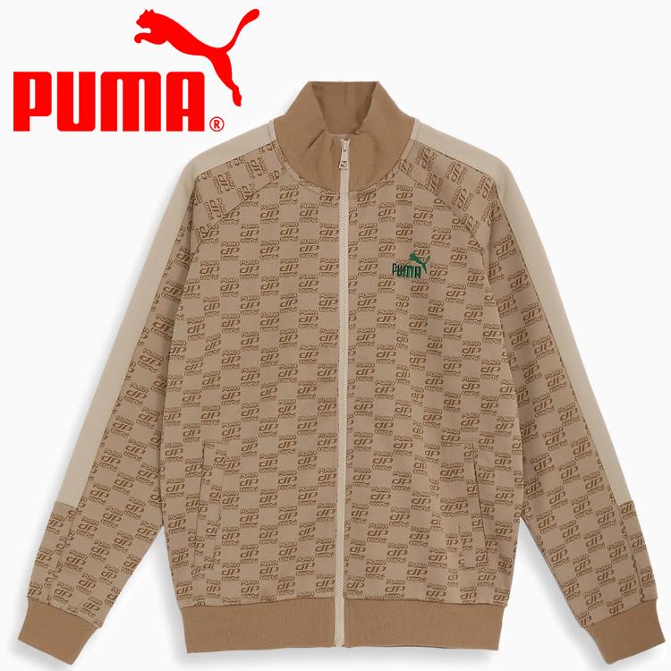 PUMA モノグラム 総柄 ジャージ トップスのみ PUMA プーマ ジャージ メンズ 上下 CORE HERITAGE モノグラム