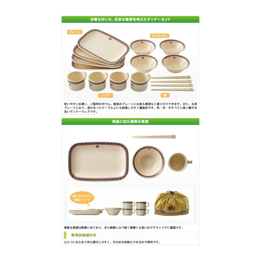 LOGOS - ロゴス ナバホパーティー箸付き食器セット4人用 (81285000) 食器 Amazon | ロゴス ナバホ パーティー箸付き食器セット4人用