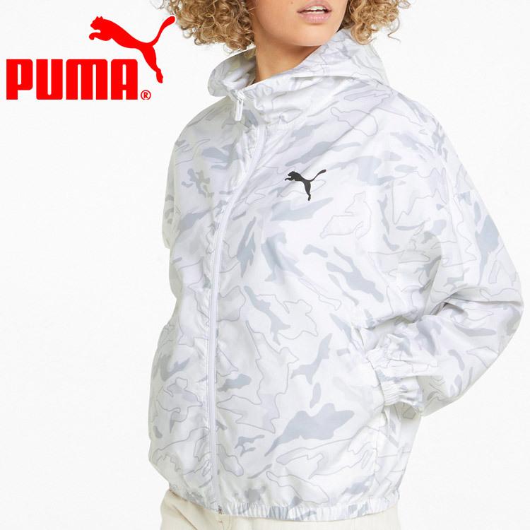 PUMA ウィンドブレーカー L ピンク・黒・白 抽象的なデザイン PUMA 【ポイント10倍】 プーマ MODERN SPORTS ウィンド