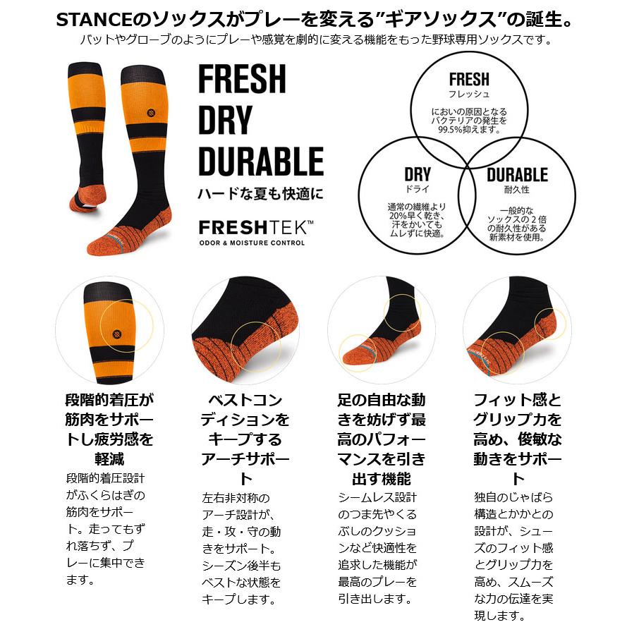 スタンス STRIPES OTC 2023 A759A23STR ソックス 靴下 メンズ | STANCE | 02