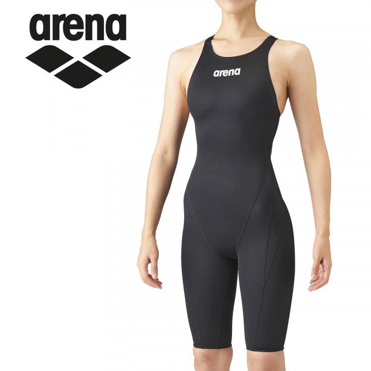 アリーナ arena 水泳 スイム スイミング 水着 ハーフスパッツ クロスバック レディース ARN-1020W-BKBK
