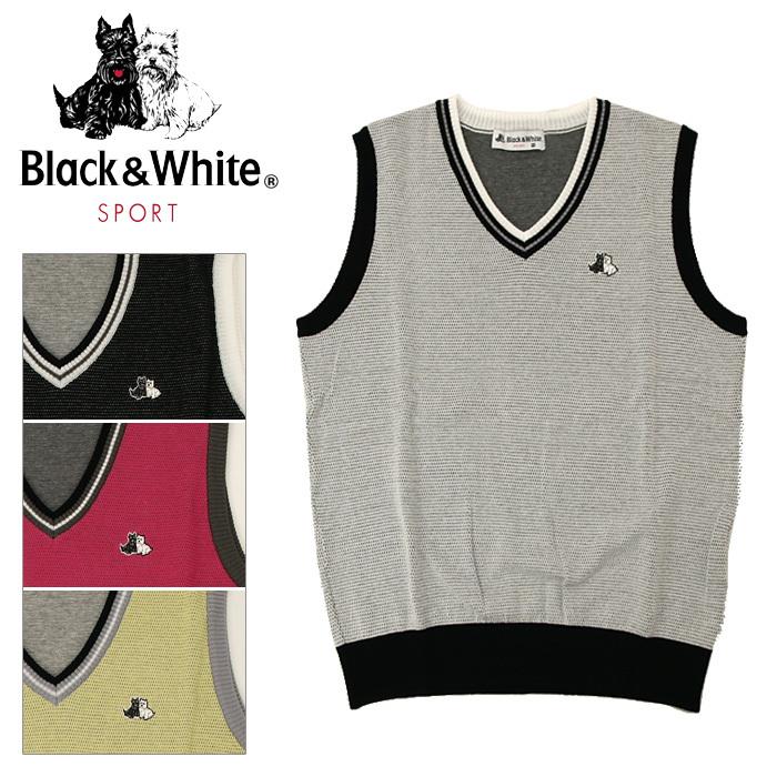 ブラック ホワイト ベスト メンズ 春夏 ゴルフウェア Szone スポーツ Bgs09ka 春夏 ゴルフウェア