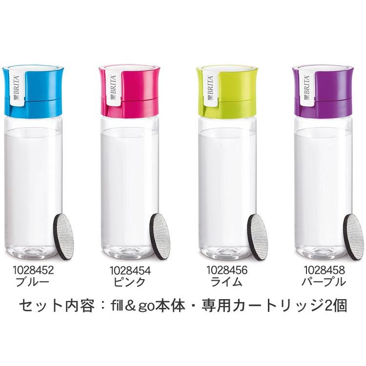 ブリタ 浄水機能付き携帯ボトル フィル&ゴー(0.6L) カートリッジ2個付き BRITA fill&go 水筒 ボトル型浄水器 国内正規品 | BRITA | 04
