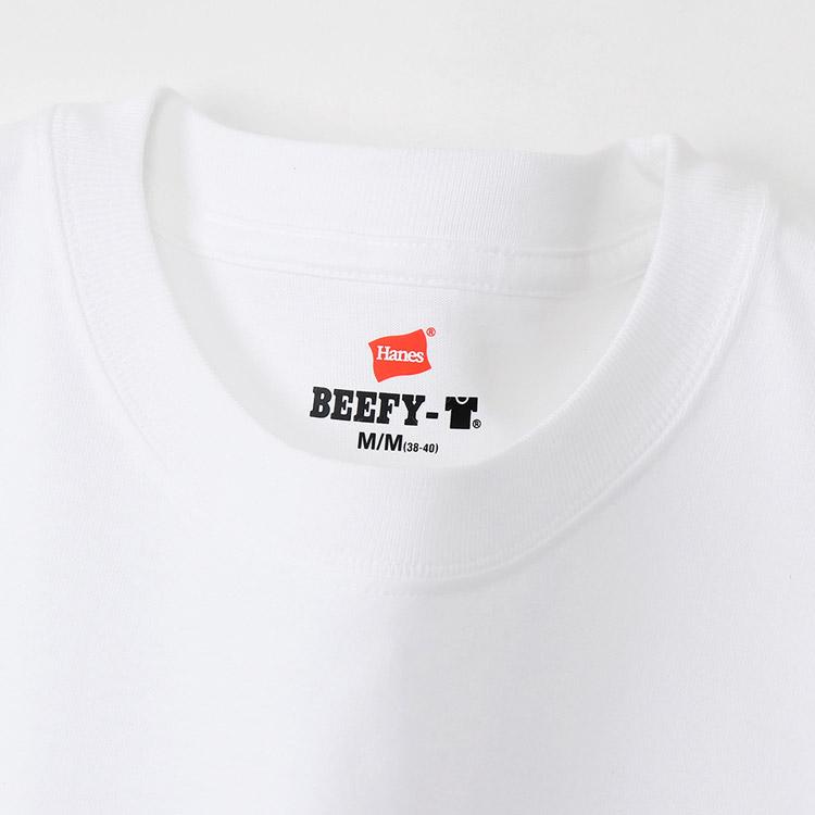 【ポイント10倍】 Hanes(ヘインズ) マルチSP ヘインズ Hanes ロングTシャツ BEEFY-T ロングスリーブポケットTシャツ H5196-010｜szone｜03