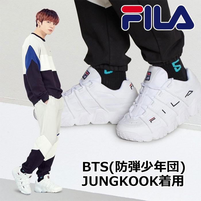 Fila Bts フィラ シューズ スニーカー Jungkook着用モデル Mff0414 メンズ 年春夏 Mff0414 0125 Szone スポーツ 通販 Yahoo ショッピング