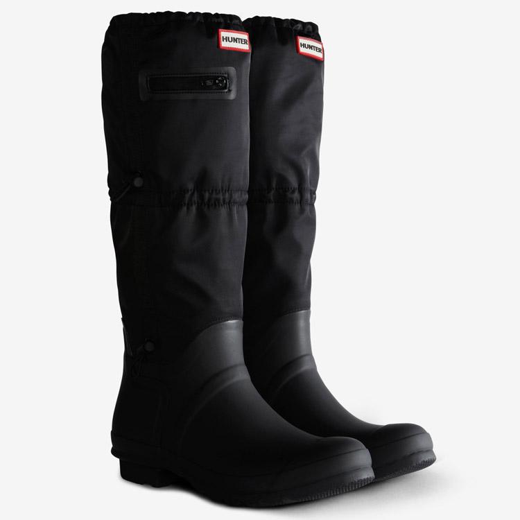 ハンター　トラベル トール レイン ブーツ - ブラック HUNTER ハンター メンズ トラベル トール レイン ブーツ MFT9000RPB