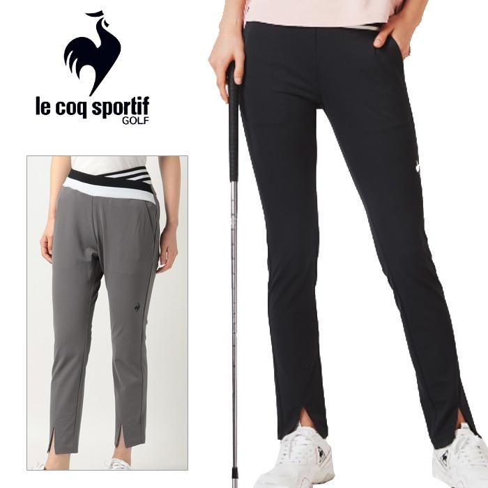 ルコックゴルフ ゴルフウェア Rijoume ストライプスリットロングパンツ レディース 22春夏 レディース 22春