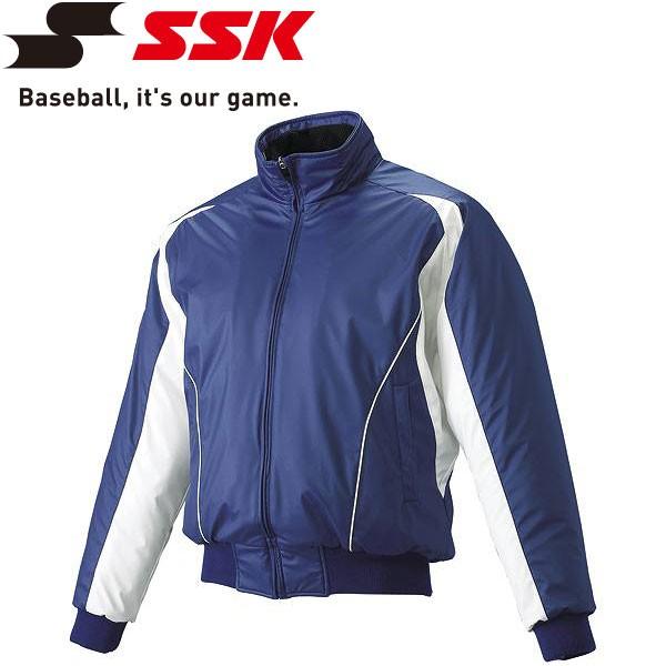 【ポイント10倍】 エスエスケイ SSK 野球 蓄熱グラウンドコート フロントフルZIP 中綿 ジュニア BWG1002J-6310w