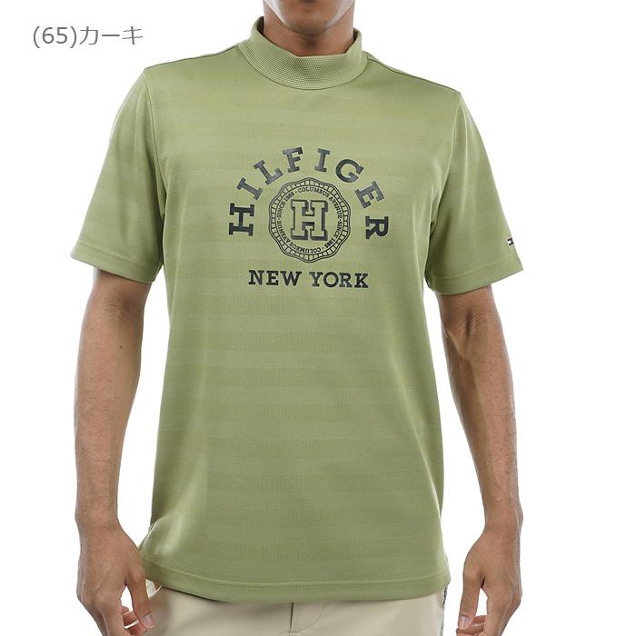 トミーヒルフィガー ゴルフ カレッジロゴ 半袖モックシャツ メンズ 2024春夏 ゴルフウェア THMA437｜szone｜02