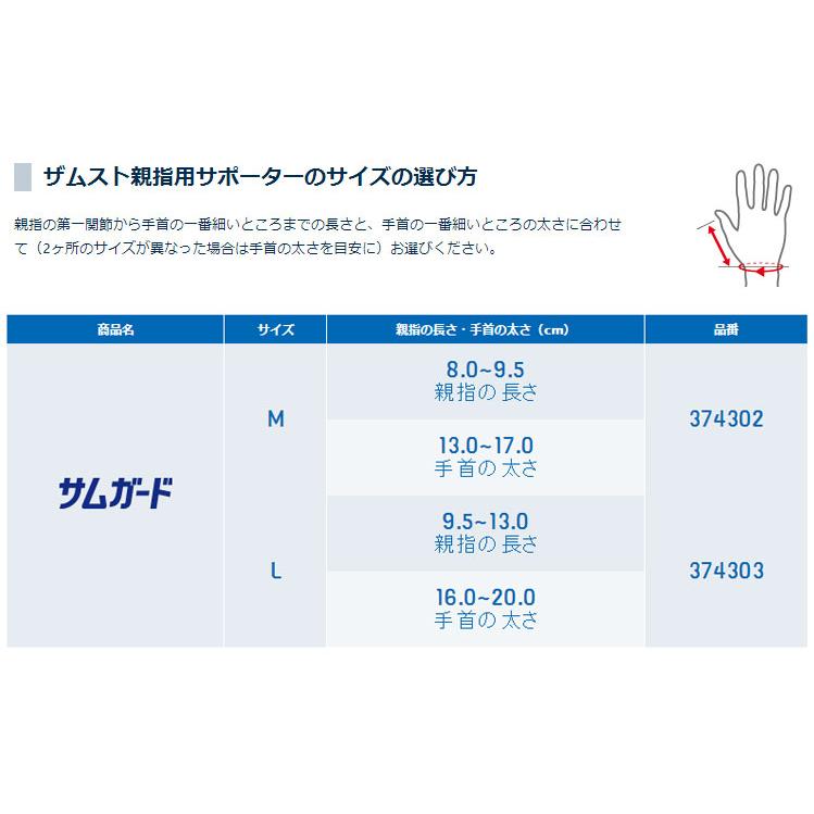 ザムスト サムガード 親指用サポーター 左右兼用 ZAMST【親指の固定・動きの抑制に】 返品不可 | ザムスト | 02
