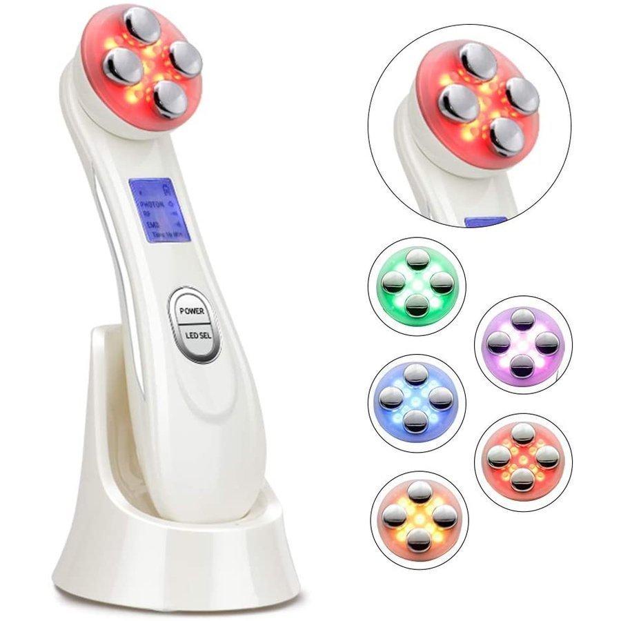 超音波美顔器 多機能 美顔器 イオン導入器 1台5役 RF美顔器 超音波美顔器 多機能 美顔器 イオン導入器 1台5役 RF美顔器