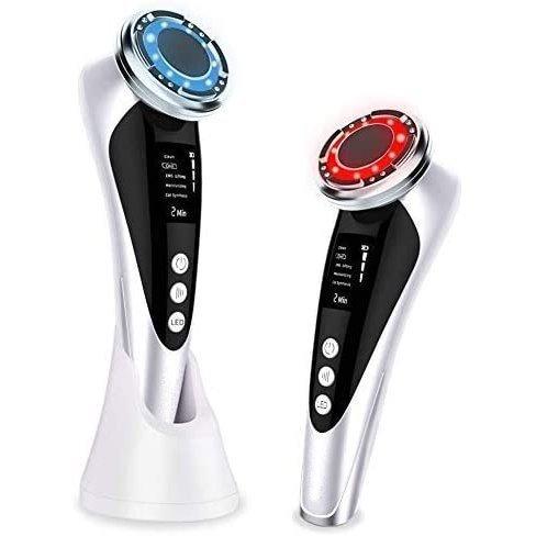 美顔器 温冷ケア イオン振動 ems 目元 小顔 LED光 1台8役 温冷美顔器 