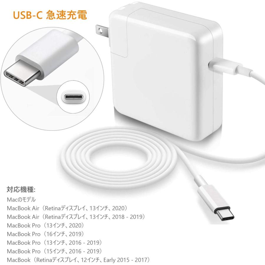 96W 電源アダプタ 急速 USB-C PD対応 急速充電器 Type C AC充電器 MacBook Pro/任天堂 Switch 対応など 互換電源アダプター USB C to USB｜szss｜06