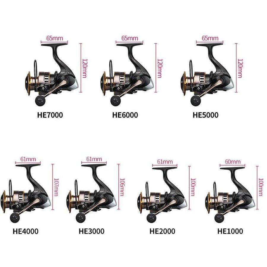 新しい HE500-7000 スピニングリール ギア比 5.2: 1 すべての 新しい HE500-7000 スピニングリール ギア比 5.2: 1 すべての