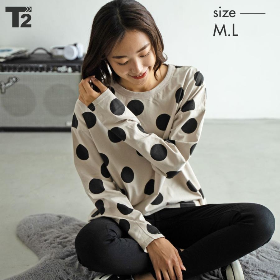 長袖 Tシャツ ドット ロンt レディース メンズ 親子ペアルック 親子コーデ 家族 お揃い ユニセックス Tシャツ T 0033a T 2 通販 Yahoo ショッピング