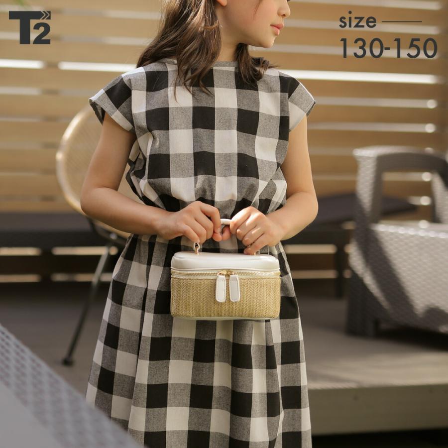 新作 チェック ワンピース 女の子 親子 ペアルック リンク フレンチスリーブ 子供服 T2 ティーツー T 0186 T 2 通販 Yahoo ショッピング