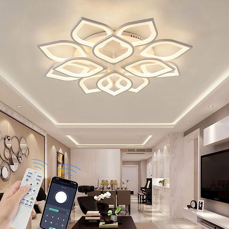 LED シーリングライト 14-22畳 APP遠隔制御 無段階調光調色 リモコン