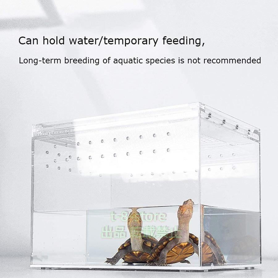 爬虫類 ケージ飼育セットアクリル 換気ボックス飼育ケージ通気性