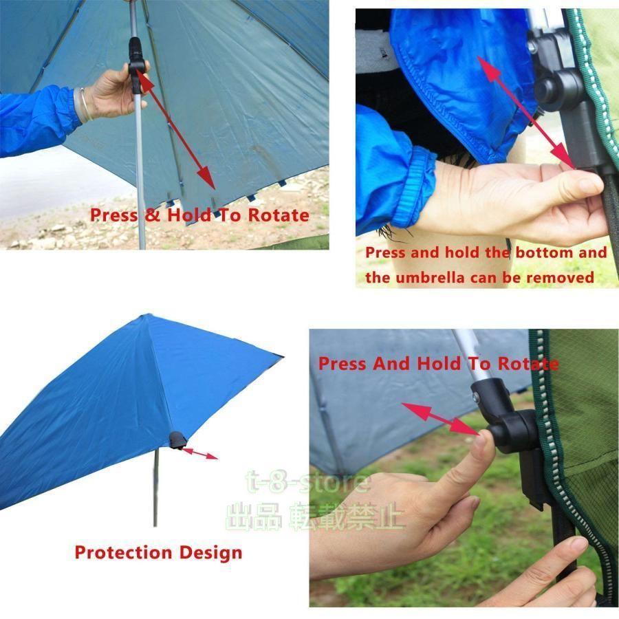 屋外クールキャンプチェアW傘飲料ホルダーポータブルハイキング