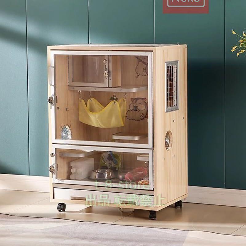 小動物木製ケージ 80x40x40CM 小動物木製ケージ 80x40x40CM