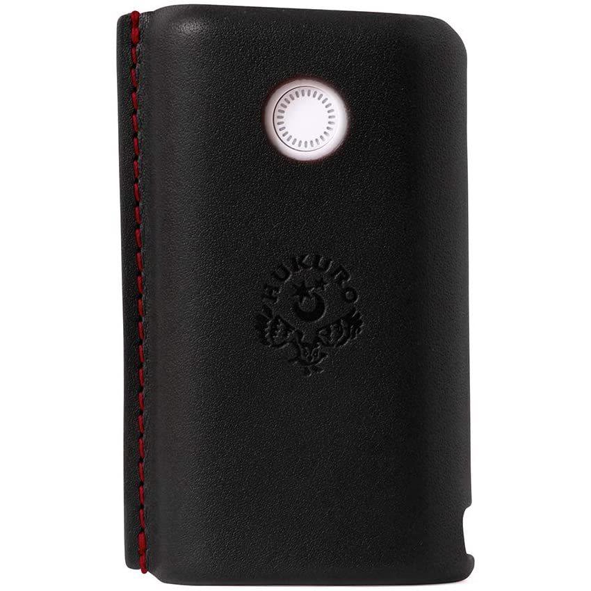 新作入荷 Hukuro Glo 赤糸 ブラック 日本製 栃木レザー 本革 ケース 対応 Hyper 加熱式たばこ スターターキット Leauduvalenciennois Fr