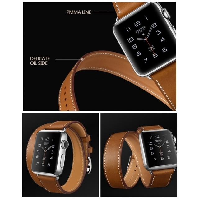 2396 Apple Watch エルメス　ブラウン　二重巻き　　バンド　レザー 楽天市場】【マラソン期間2BUY10%オフ】アップルウォッチ バンド