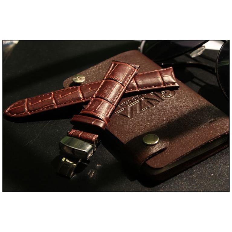 2 腕時計ベルト 時計バンド 替えベルト Dバックル レザー カーフ革